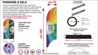 pennone vela 70x380