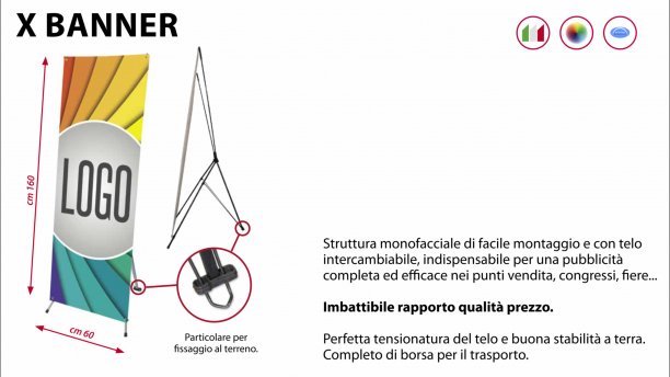 X Banner cm. 60x160