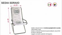Sedia sdraio cm 63x96. 